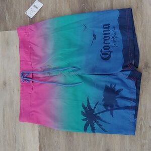 NWT Corona Men's Graphic Ombre Board Shorts Size M